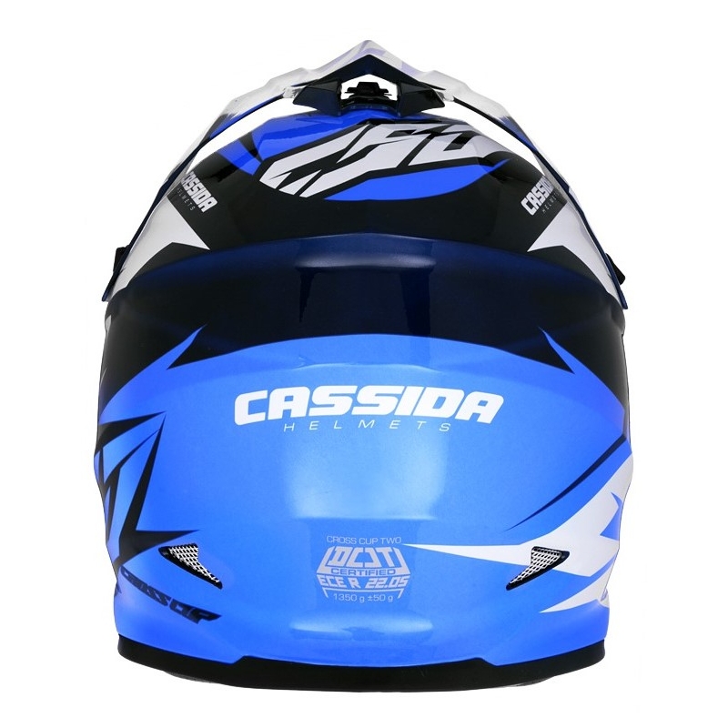 Casco de motocross Cassida Cross Cup Two negro-blanco-azul
