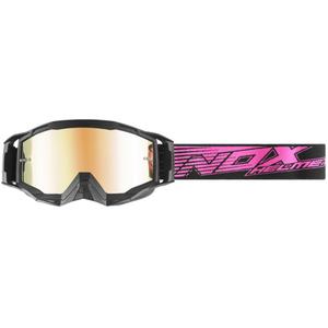 Gafas de motocross NOX Spectre negro-rosa