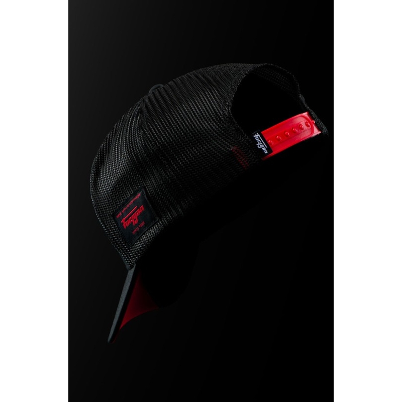 Gorra Furygan Trucker Rage negra-blanca-roja