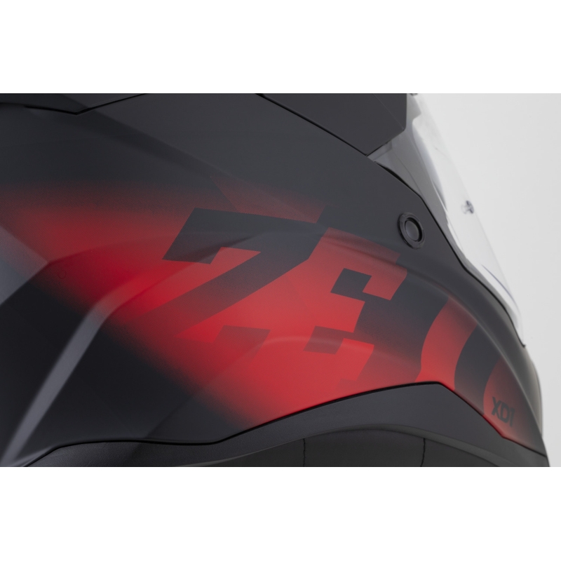 Casco de moto enduro ZED XD1 negro mate-rojo