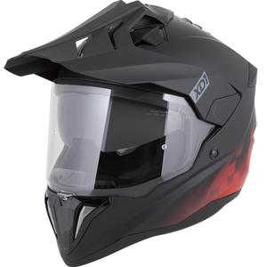 Casco de moto enduro ZED XD1 negro mate-rojo