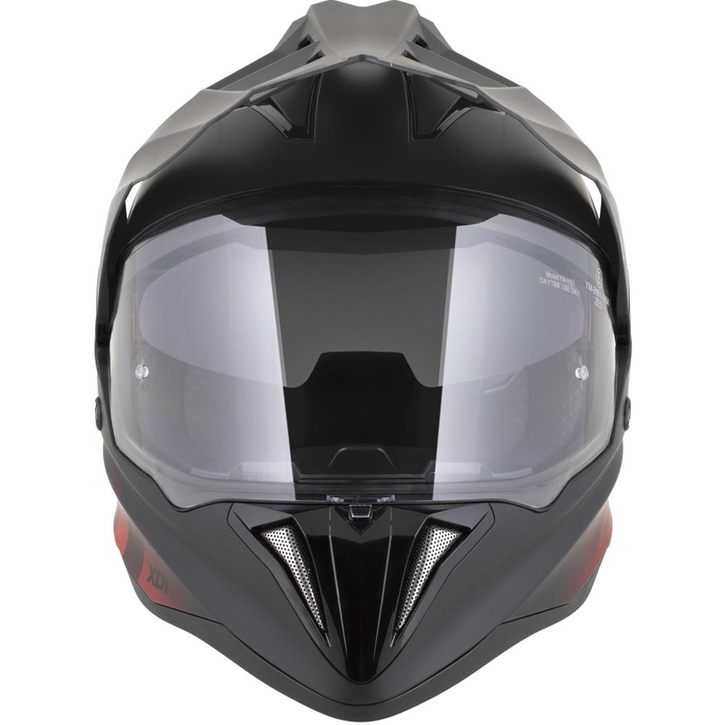 Casco de moto enduro ZED XD1 negro mate-rojo