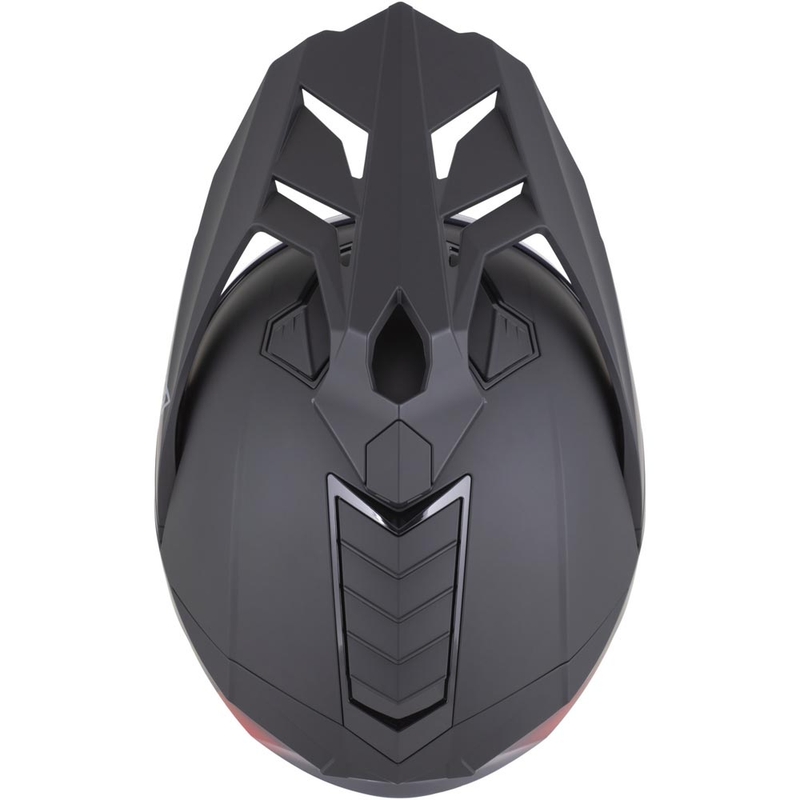 Casco de moto enduro ZED XD1 negro mate-rojo