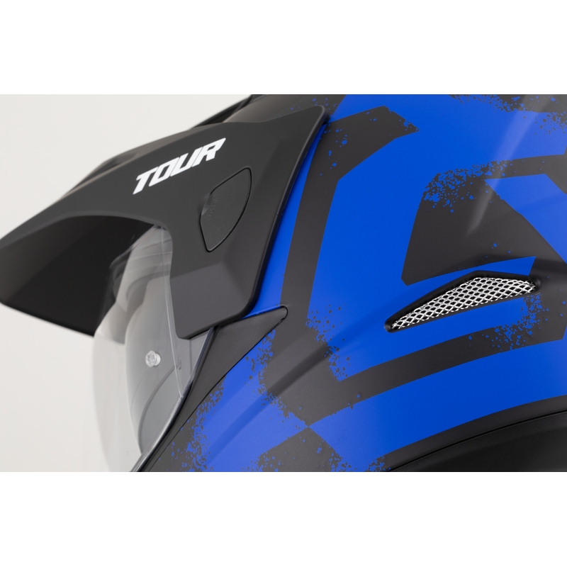 Casco de moto enduro Cassida Tour 2.0 Crew negro mate-azul