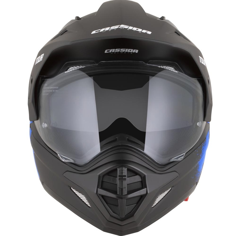 Casco de moto enduro Cassida Tour 2.0 Crew negro mate-azul