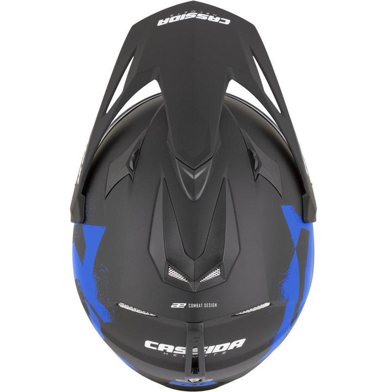 Casco de moto enduro Cassida Tour 2.0 Crew negro mate-azul