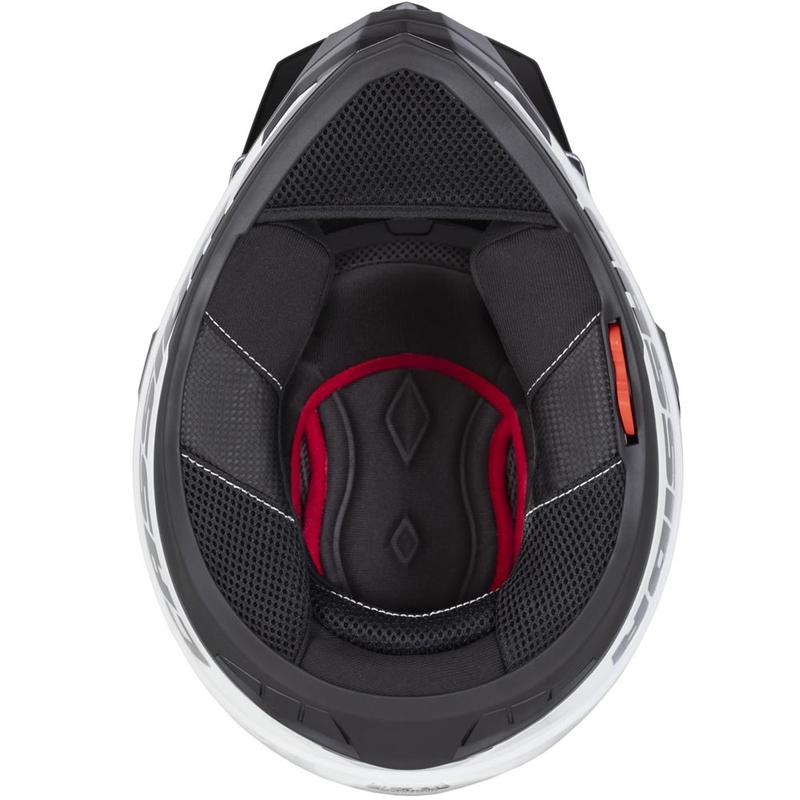 Casco de moto enduro Cassida Tour 2.0 Crew negro mate-rojo