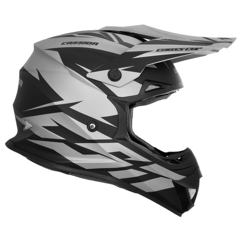 Casco de motocross Cassida Cross Cup Two negro-gris