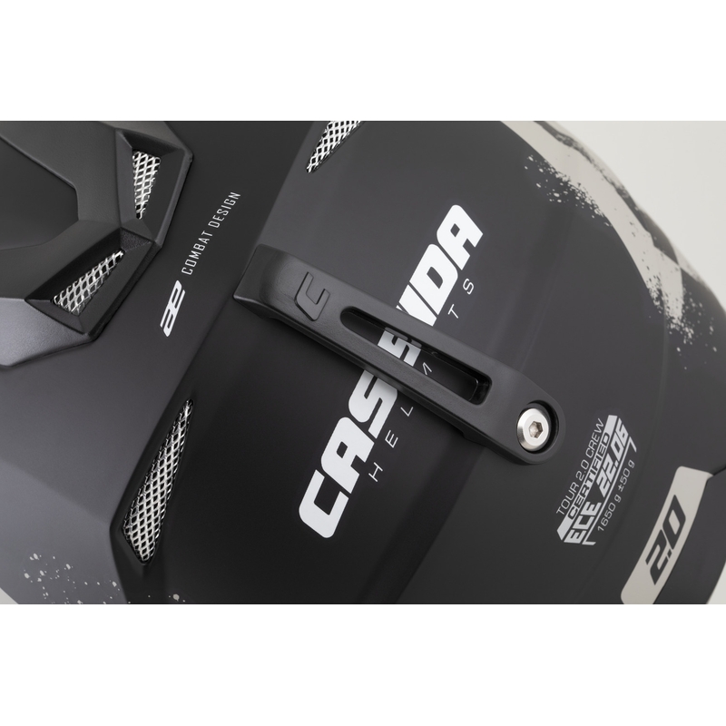 Casco de moto enduro Cassida Tour 2.0 Crew negro mate-arena