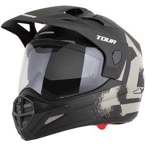 Casco de moto enduro Cassida Tour 2.0 Crew negro mate-arena