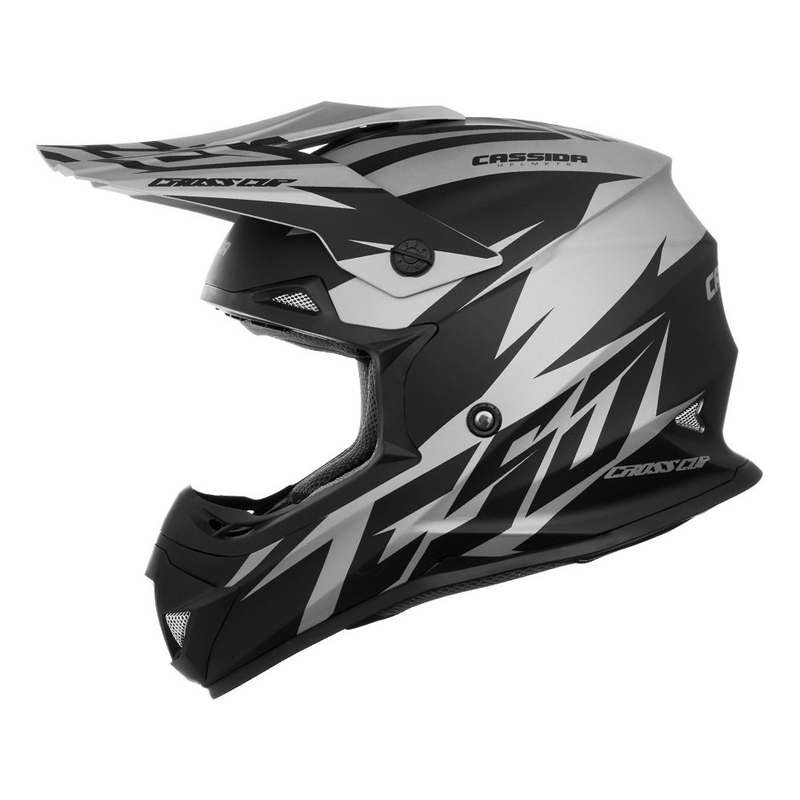 Casco de motocross Cassida Cross Cup Two negro-gris