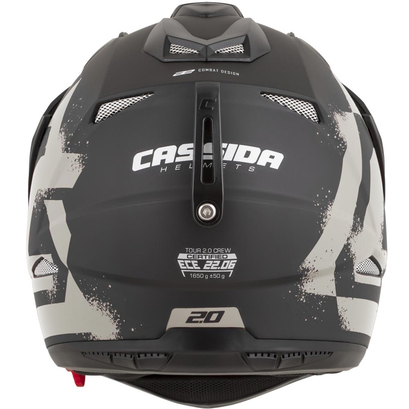 Casco de moto enduro Cassida Tour 2.0 Crew negro mate-arena
