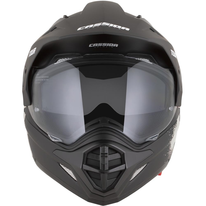 Casco de moto enduro Cassida Tour 2.0 Crew negro mate-arena