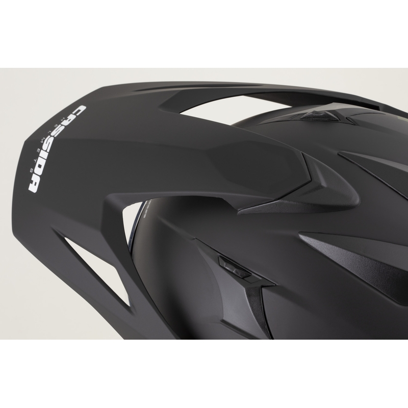 Casco de moto enduro Cassida Tour 2.0 Crew negro mate-blanco