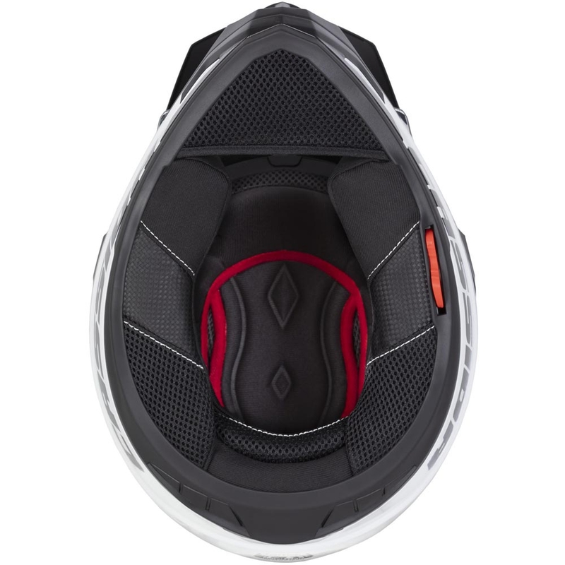 Casco de moto enduro Cassida Tour 2.0 Crew negro mate-blanco