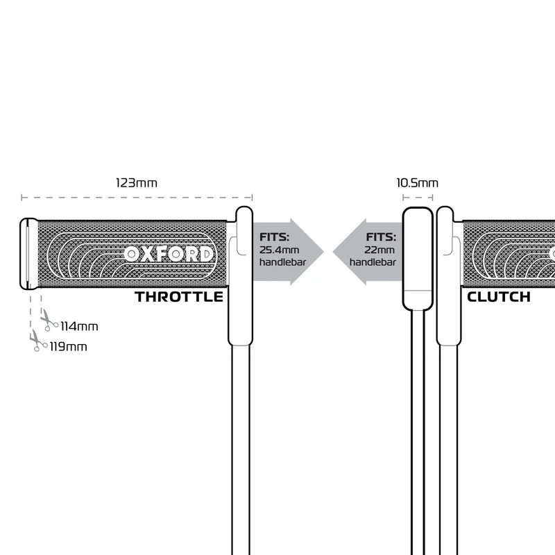 Puños calefactables Oxford HotGrips Advanced Integrated Sport negros