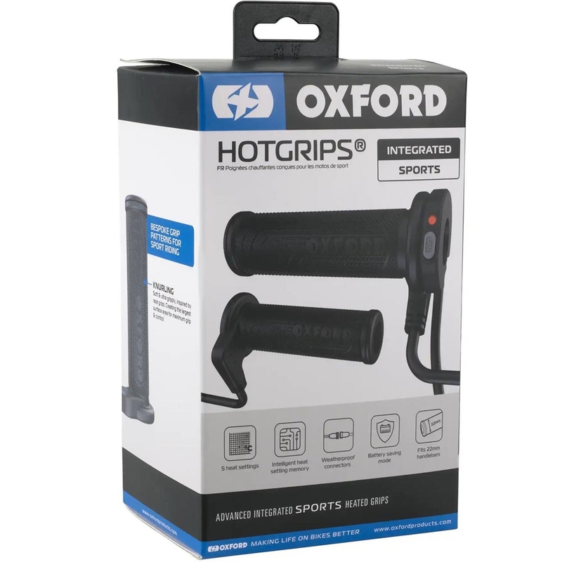 Puños calefactables Oxford HotGrips Advanced Integrated Sport negros