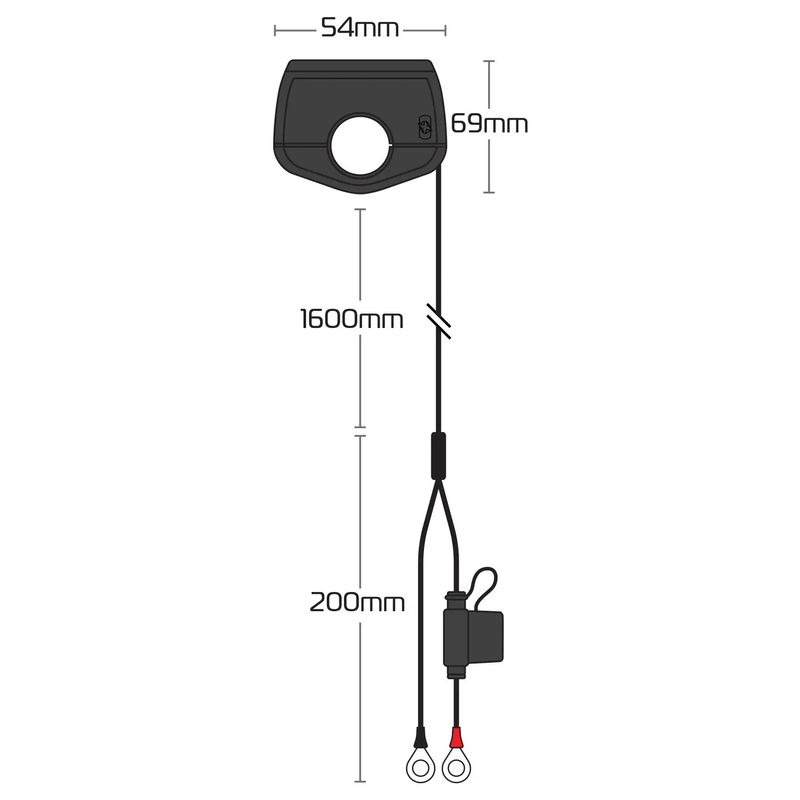 Conector Oxford delgado USB-C y USB-A negro