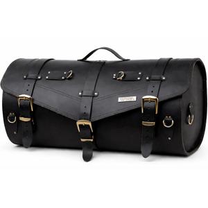 Funda de piel para moto con cerradura RSA K183 negra