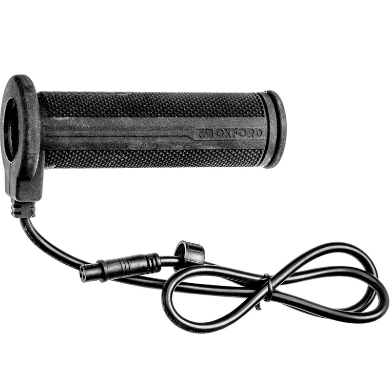 Empuñadura derecha de repuesto para puños calefactables Oxford Hotgrips PRO Touring, color negro.