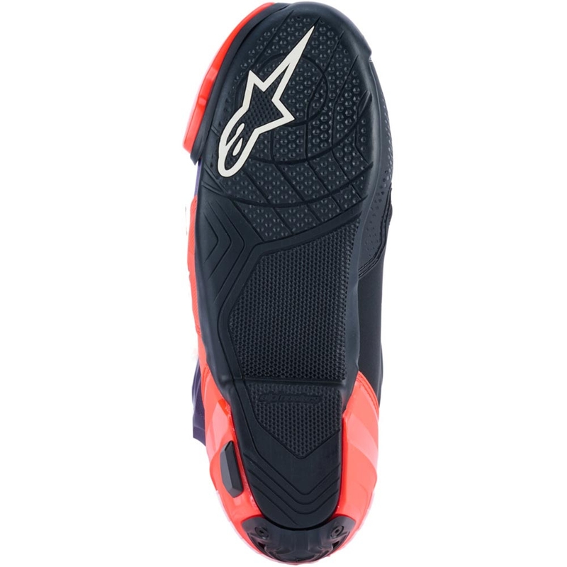 Botas de moto Alpinestars Supertech R Vented Flyte edición limitada Jorge Martin morado-rojo-negro