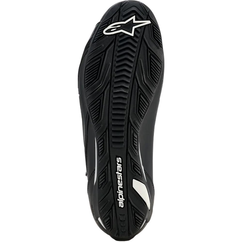 Botas de moto Alpinestars Stella Faster-4 Drystar para mujer, color negro y plata.