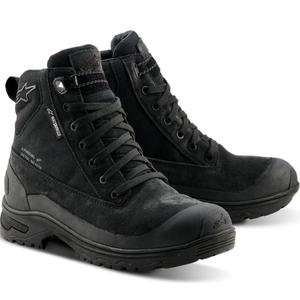 Botas de moto impermeables Alpinestars Judy para mujer, color negro.