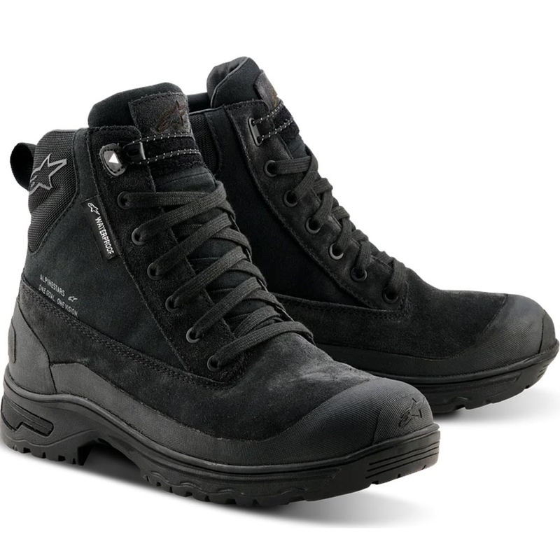 Botas de moto impermeables Alpinestars Judy para mujer, color negro.