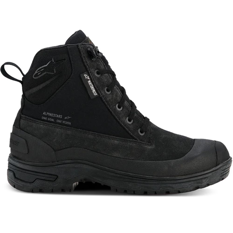 Botas de moto impermeables Alpinestars Judy para mujer, color negro.