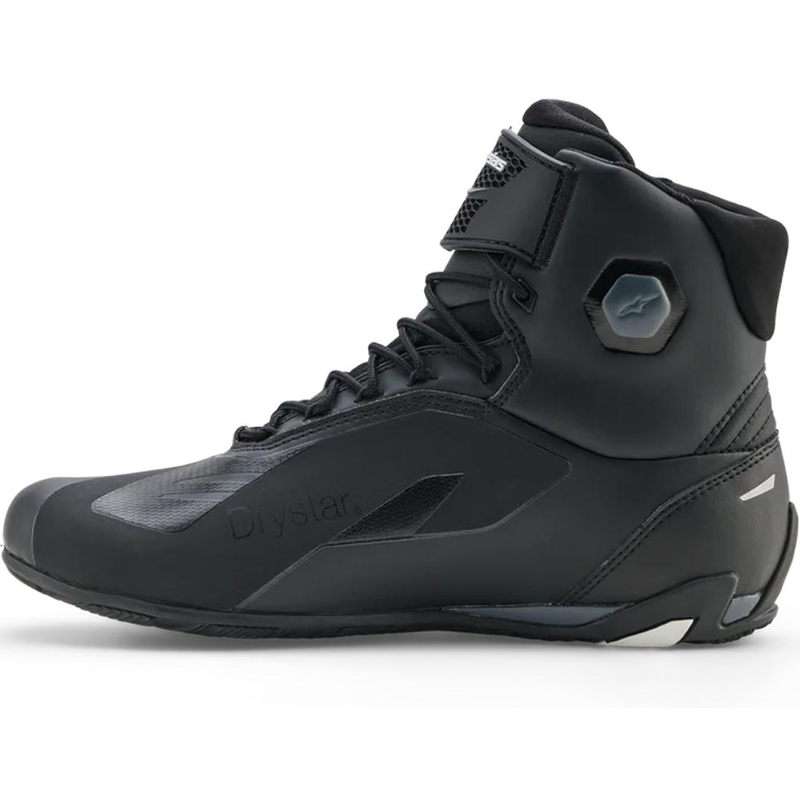 Botas de moto Alpinestars Faster-4 Drystar negras-gris oscuro-blancas