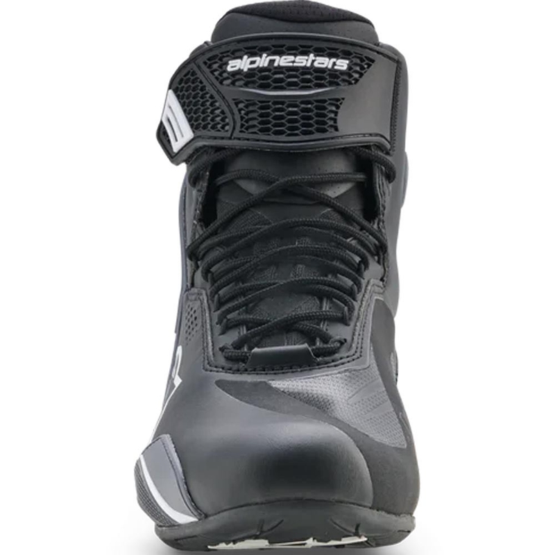 Botas de moto Alpinestars Faster-4 Drystar negras-gris oscuro-blancas