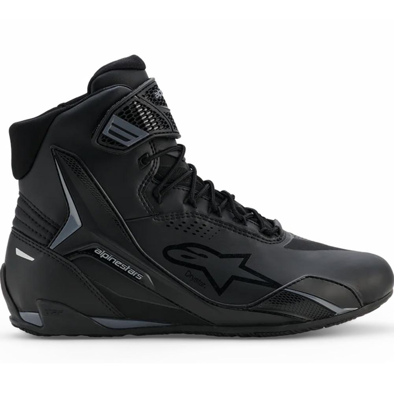 Botas de moto Alpinestars Faster-4 Drystar, color negro-gris oscuro.