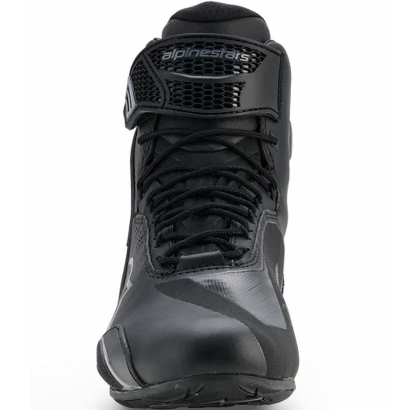 Botas de moto Alpinestars Faster-4 Drystar, color negro-gris oscuro.