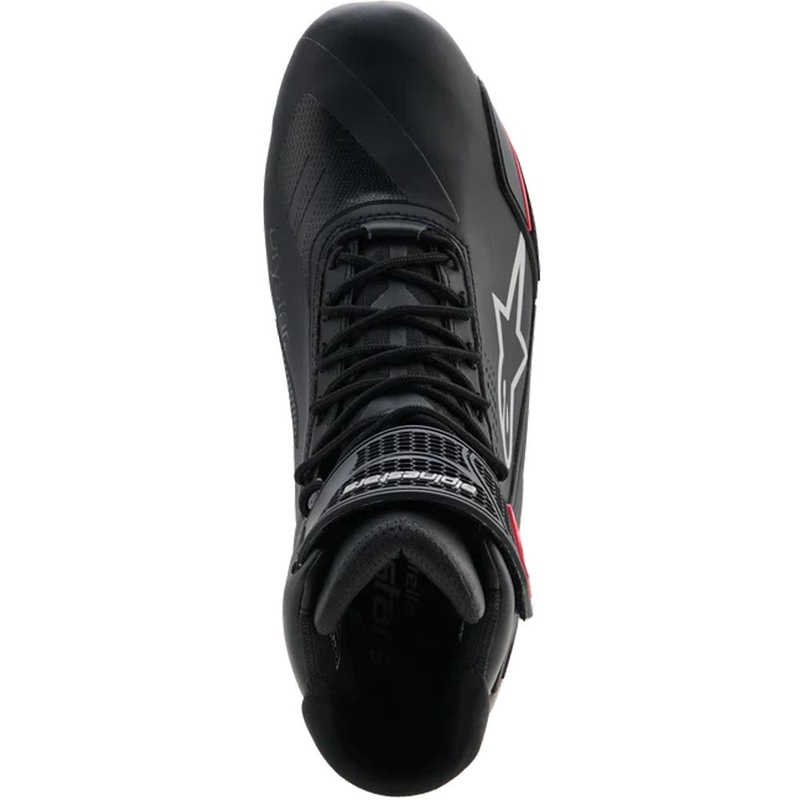 Botas de moto Alpinestars Stella Faster-4 Drystar para mujer, color negro, gris y rojo.
