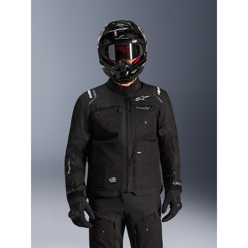 Chaqueta de moto Alpinestars Cusco Drystar negra