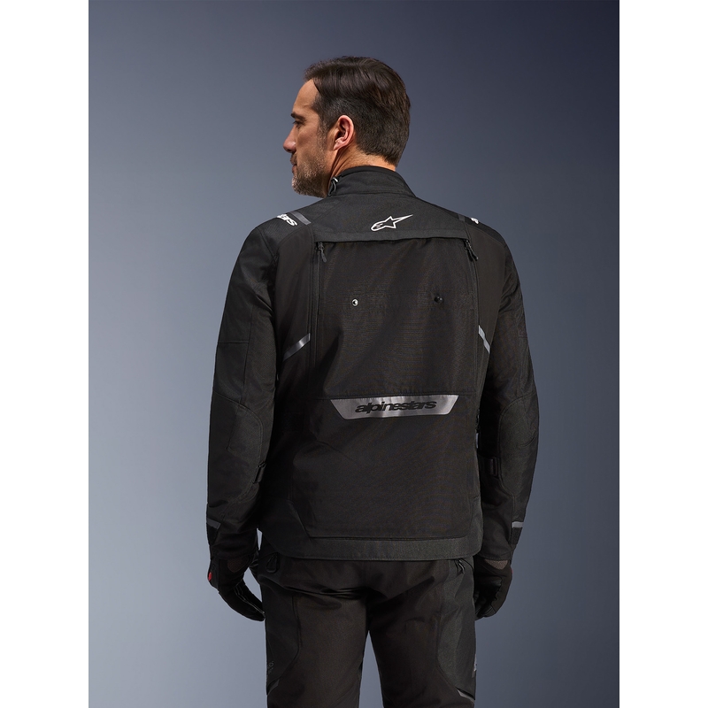 Chaqueta de moto Alpinestars Cusco Drystar negra