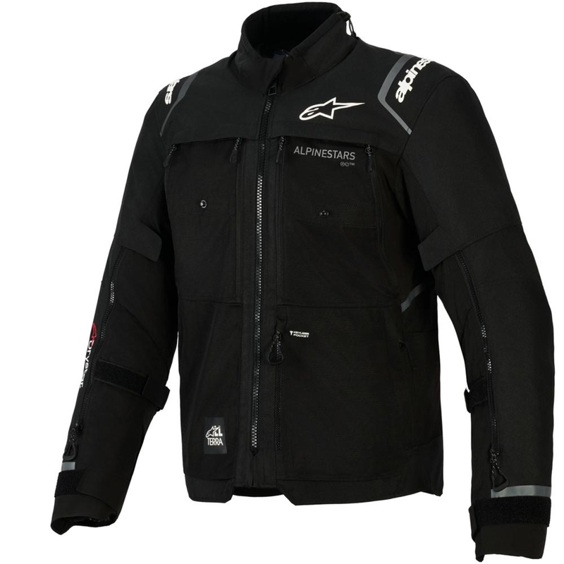 Chaqueta de moto Alpinestars Cusco Drystar negra