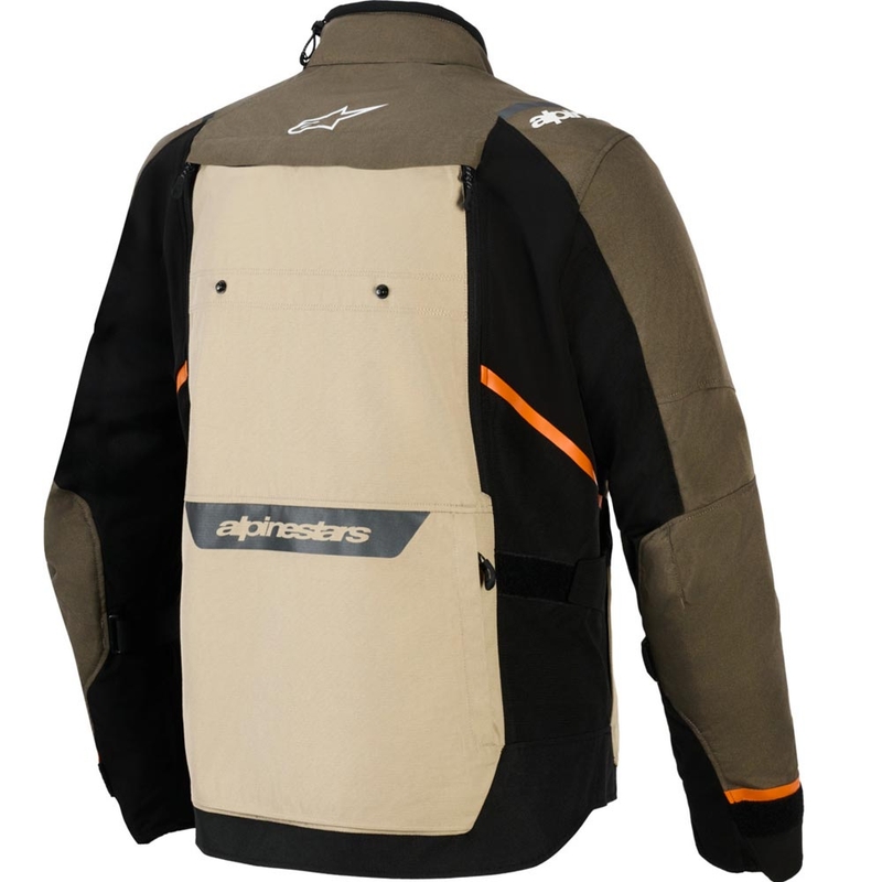 Chaqueta de moto Alpinestars Cusco Drystar marrón-negro