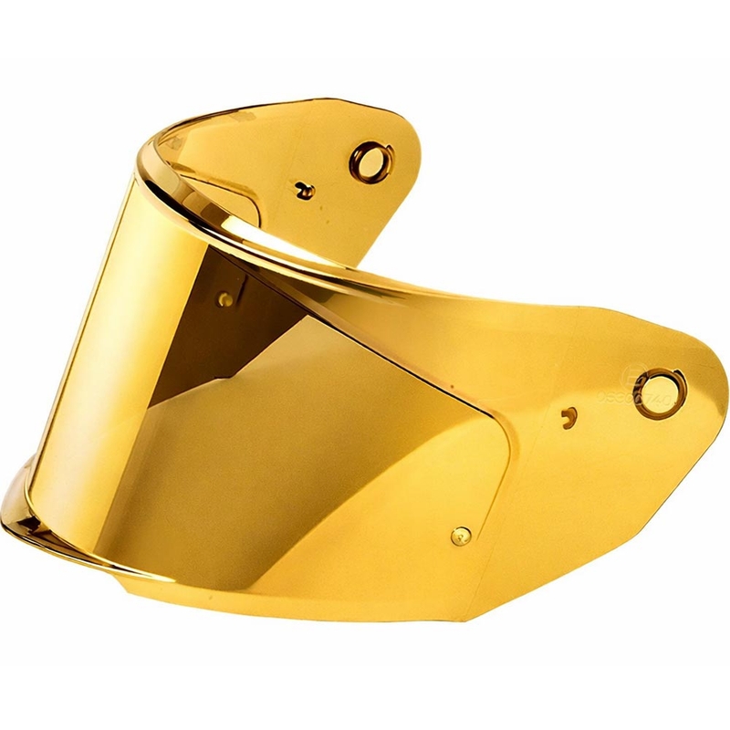 Visera para cascos de moto Cassida Integral GT 2.0/2.1, GTS 2.1 con preparación para Pinlock REVO espejo dorado