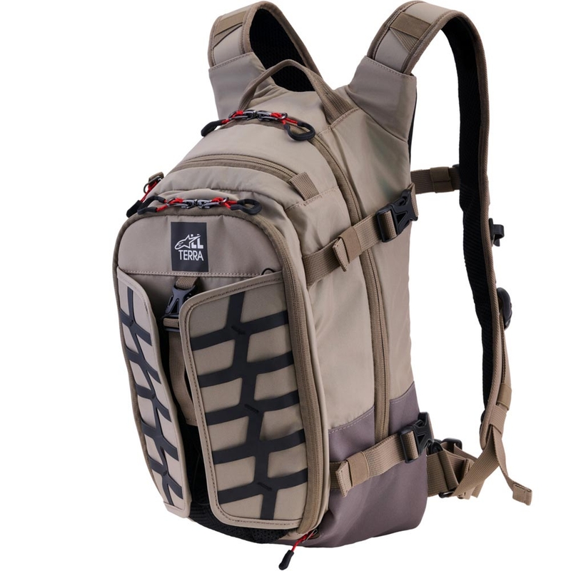 Mochila para moto Alpinestars AT-15 color arena-naranja 15 l