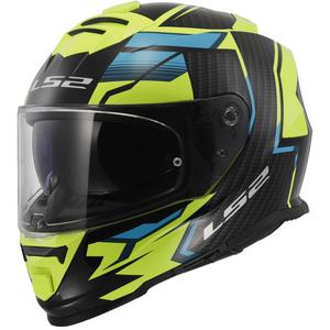 Casco integral de moto LS2 FF800 Storm II Tracker negro-amarillo fluo