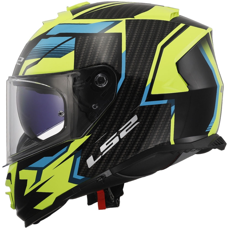 Casco integral de moto LS2 FF800 Storm II Tracker negro-amarillo fluo