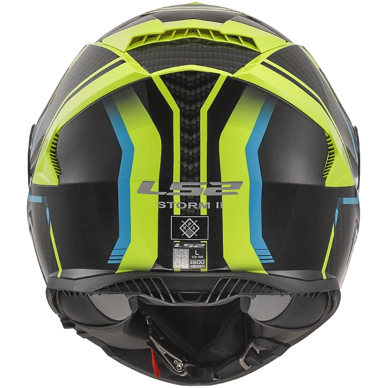 Casco integral de moto LS2 FF800 Storm II Tracker negro-amarillo fluo