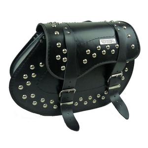 Alforjas de cuero para moto Chopper RSA-17B