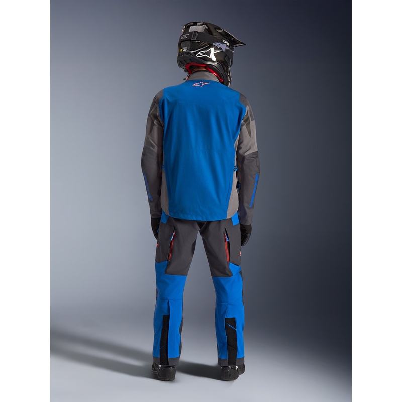 Chaqueta de moto Alpinestars Maxdura Drystar XF azul-gris oscuro