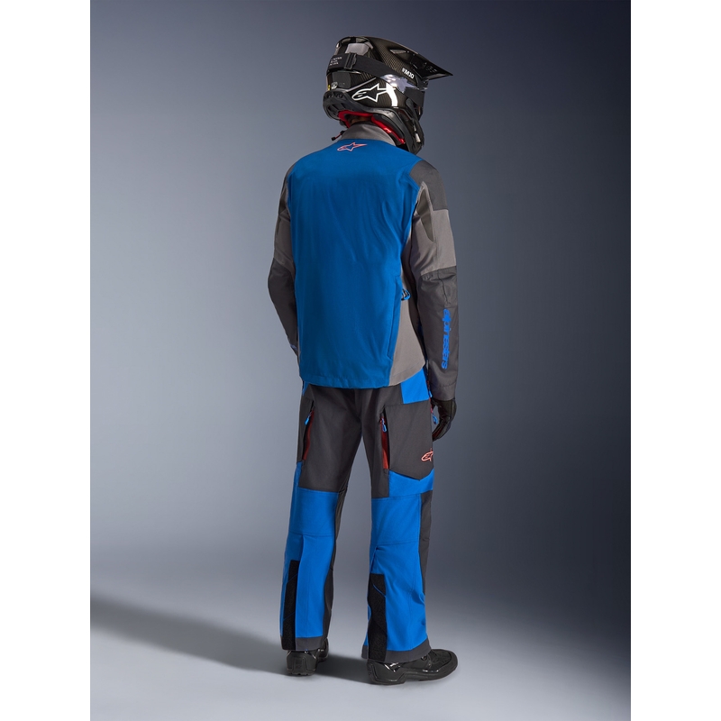 Chaqueta de moto Alpinestars Maxdura Drystar XF azul-gris oscuro