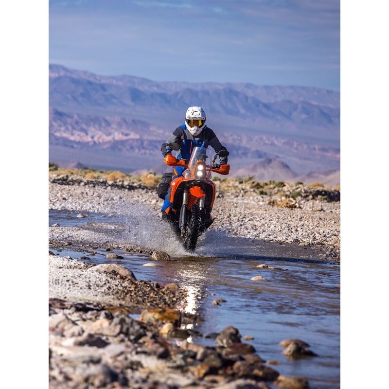 Chaqueta de moto Alpinestars Maxdura Drystar XF azul-gris oscuro