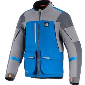 Chaqueta de moto Alpinestars Maxdura Drystar XF azul-gris oscuro