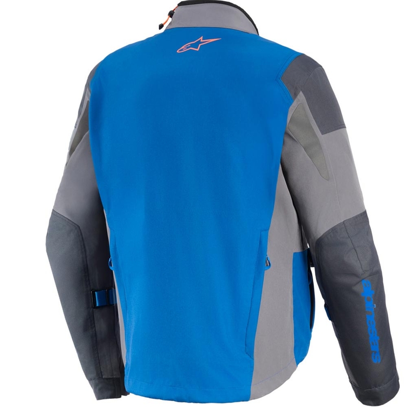 Chaqueta de moto Alpinestars Maxdura Drystar XF azul-gris oscuro