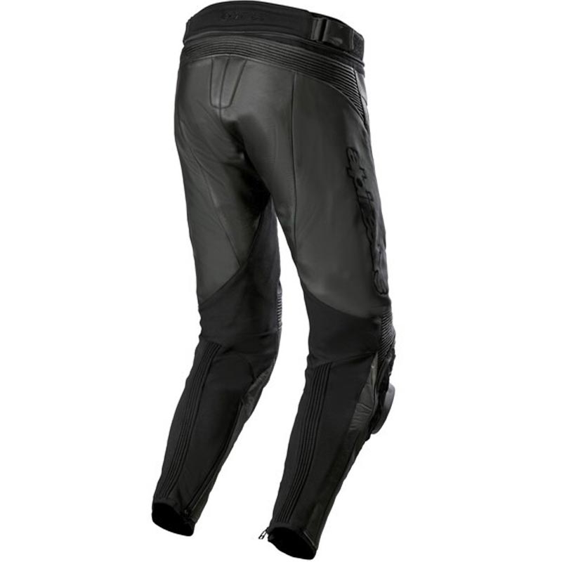 Pantalones de moto de cuero Alpinestars Missile 3 Airflow negros
